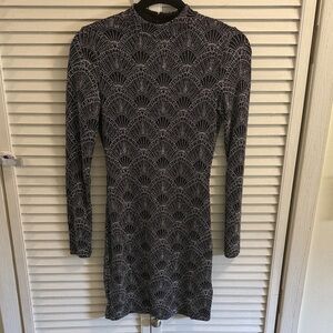 Black and Silver Minidress